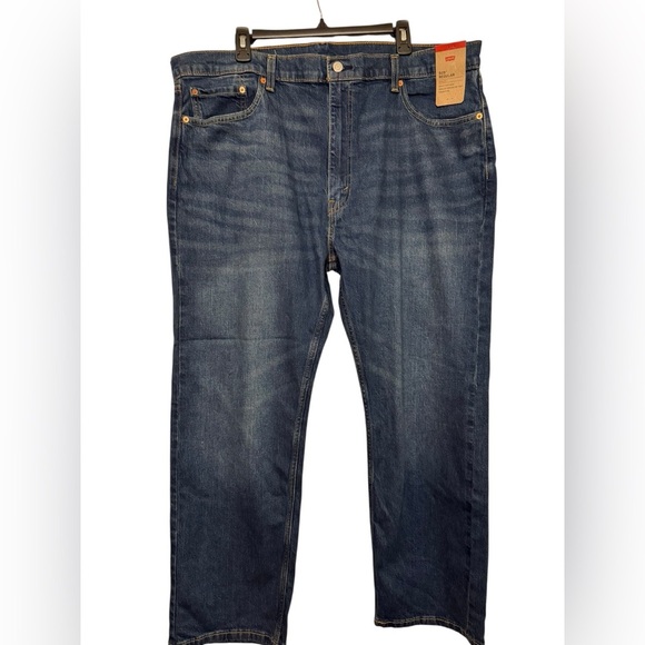 Levi's 505 Regular Straight Leg Jeans 42x29 - Picture 4 of 9